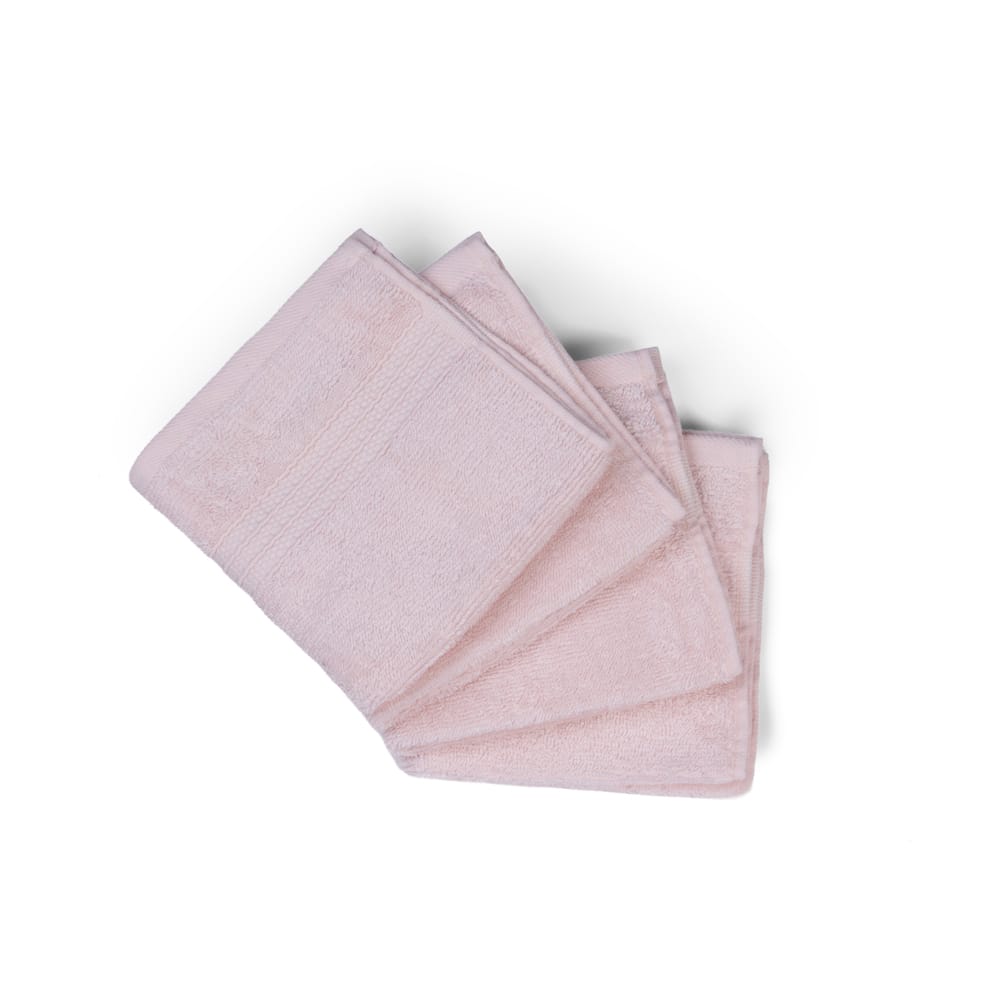 Feather & Spun Organic Cotton Face Towel | Lavender Fragrance | GOTS Certified | Anti Microbial | Fade Resistant | Double Needle Stitch | 550 GSM | 33 cms x 33 cms (Pack of 4) view 2