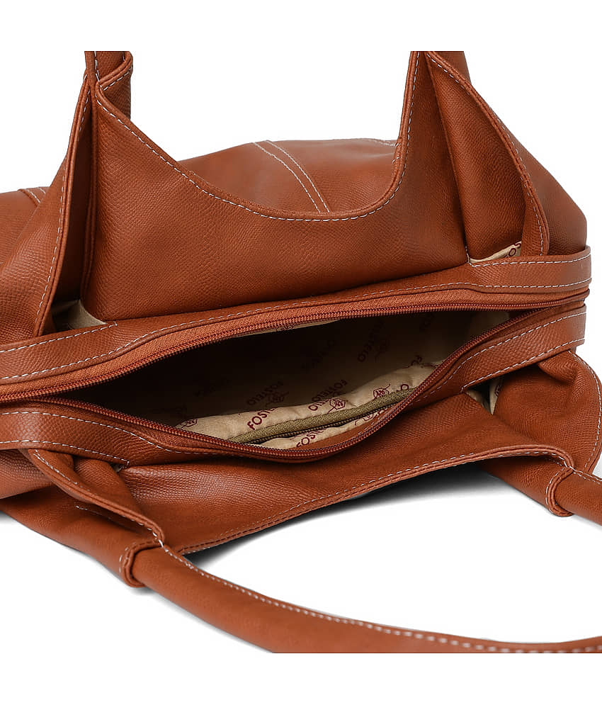Fostelo Shoulder Bag PU Set of 1 ( Tan ) view 2