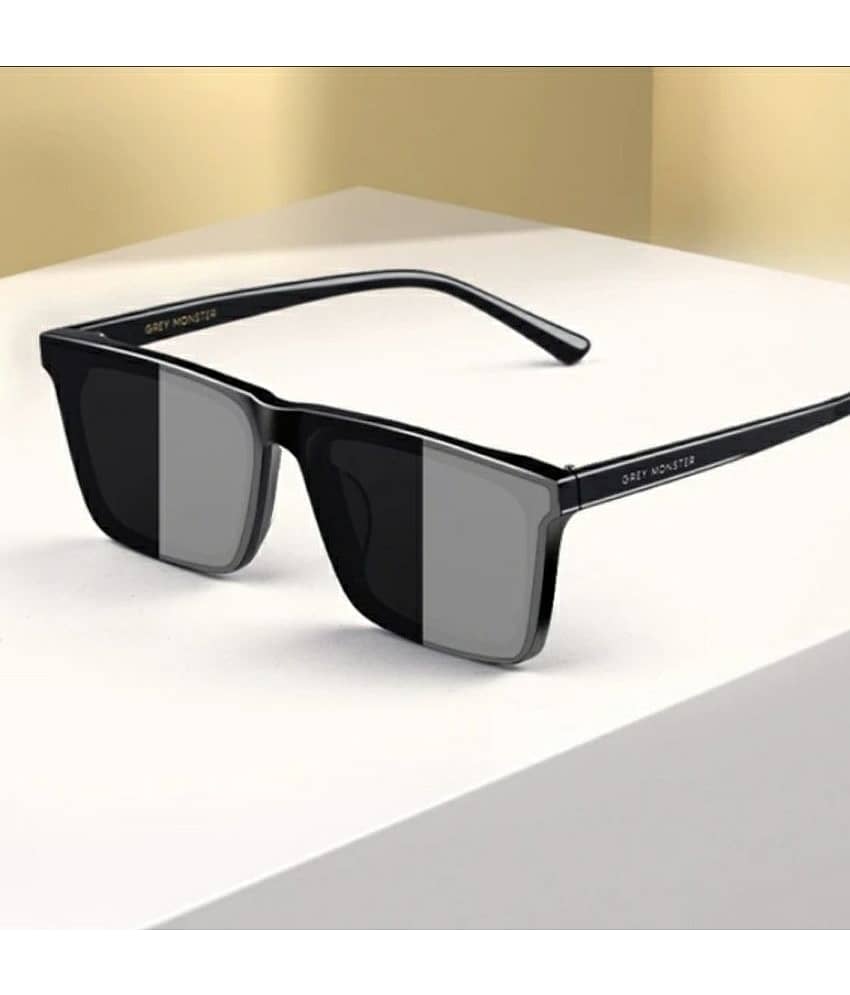 Lootnixx Black Square Sunglasses ( Pack of 1 ) view 2