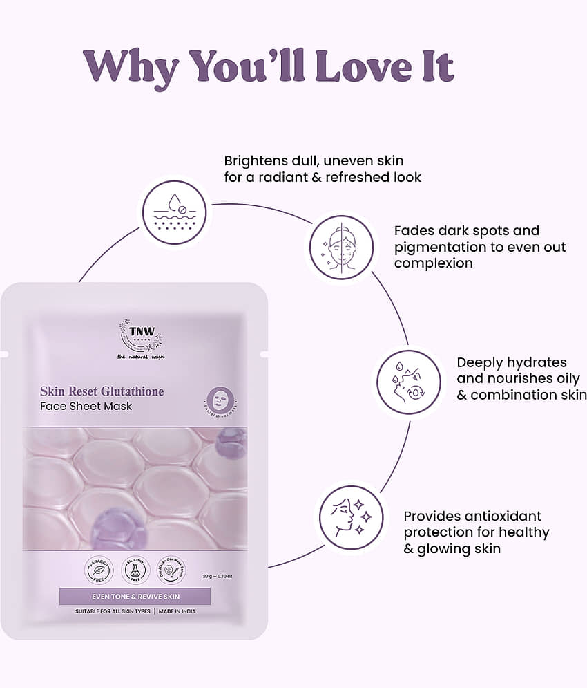 TNW - The Natural Wash - Skin Toning Sheet Mask for All Skin Type ( Pack of 1 ) view 2