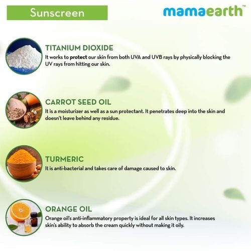 Mamaearth Ultra Light Indian Sunscreen SPF50 PA+++ With Turmeric & Carrot Seed (80gm) view 2