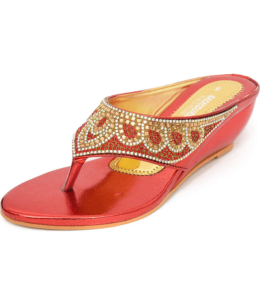 Racecourse - Red Women's Slip On Heels view 2