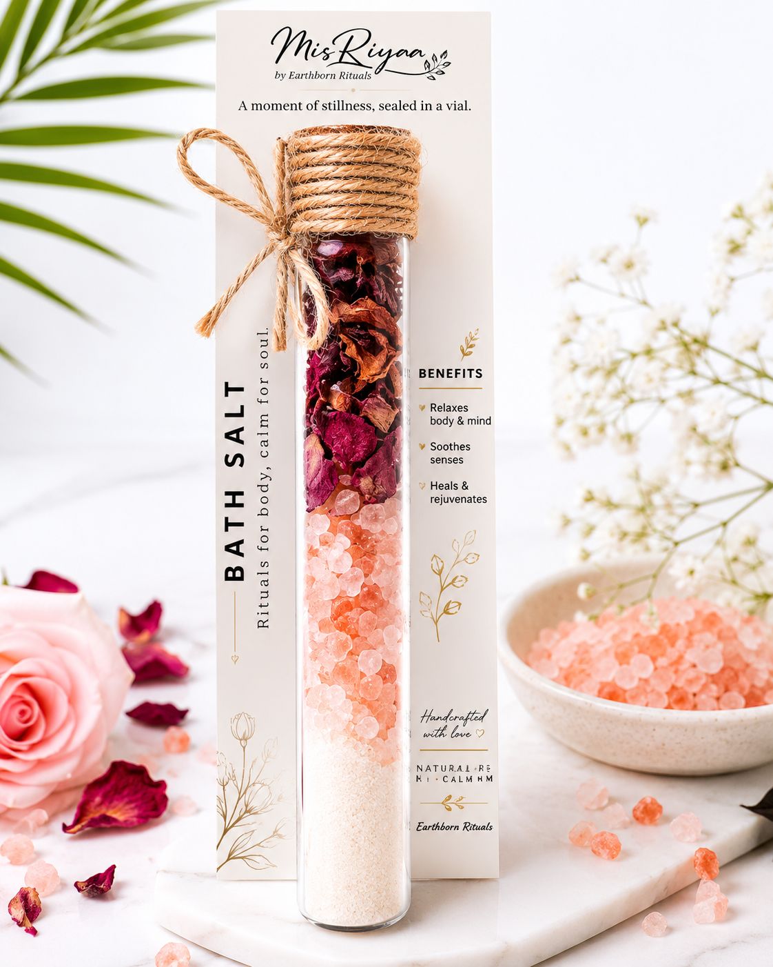 MisRiyaa Bath Salt Test Tube Rose - 50g