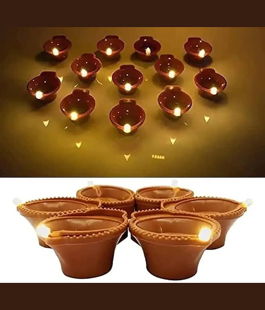 Fashion Bizz Water Sensor Led Diyas, Artificial Flameless Pani Wale Diye Candle Diya Candle view 2