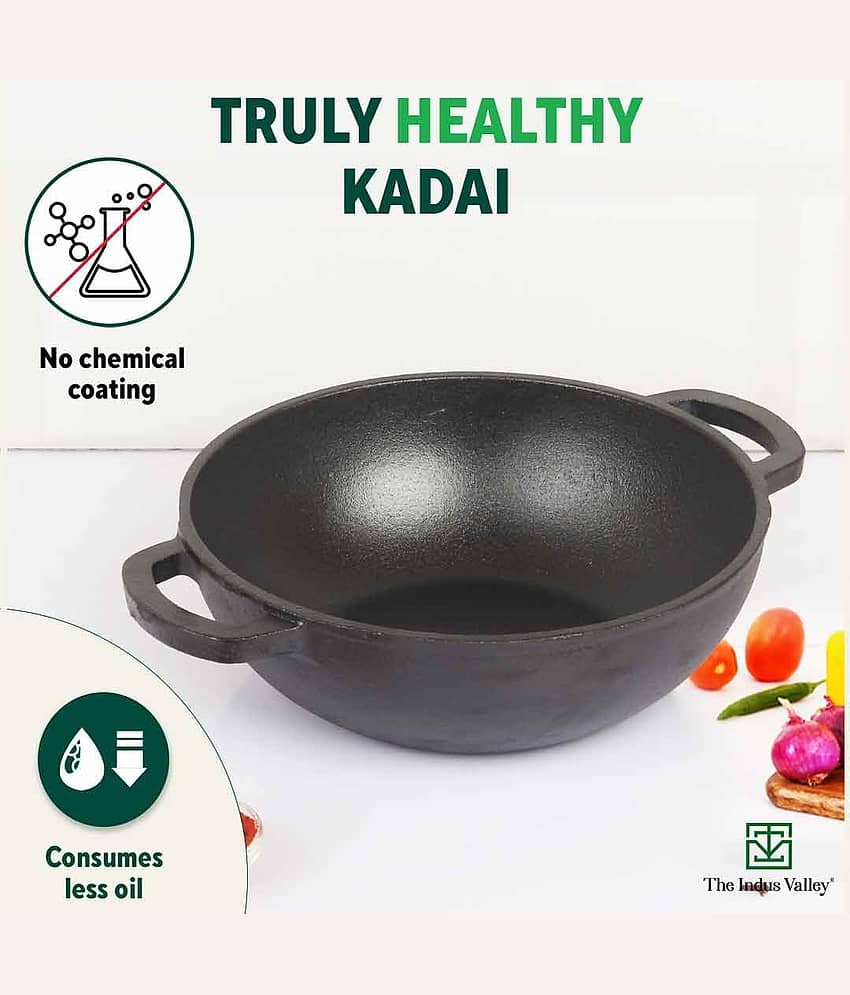 The Indus Valley - Cast Iron No Coating Pot ml ( Pack of 2 ) view 2
