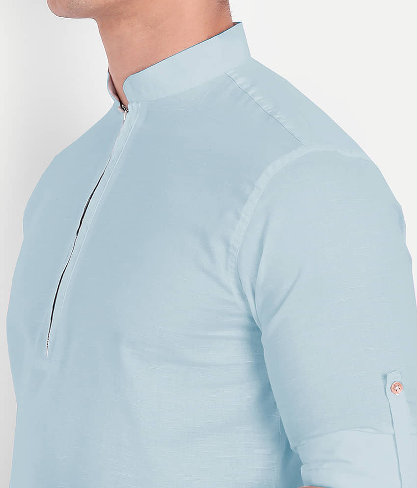 UNI VIBE - Blue Cotton Slim Fit Men's Casual Shirt ( Pack of 1 ) view 2