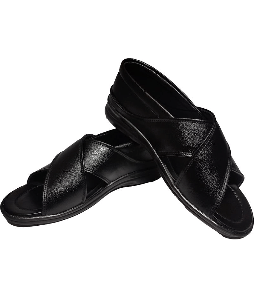 RAGE GAZE - Black Men's Sandals view 2