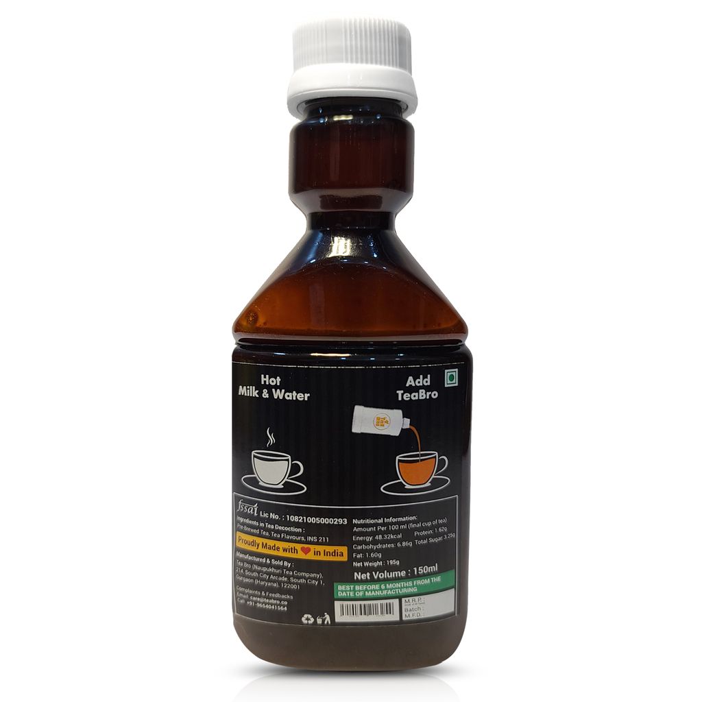 Instant Tea, Masala Tea Decoction | Serves 15 Cups | In Measuring Head Squeeze Bottle | Pre-Brewed Tea Liquid | Just Add Hot Milk + Water view 2