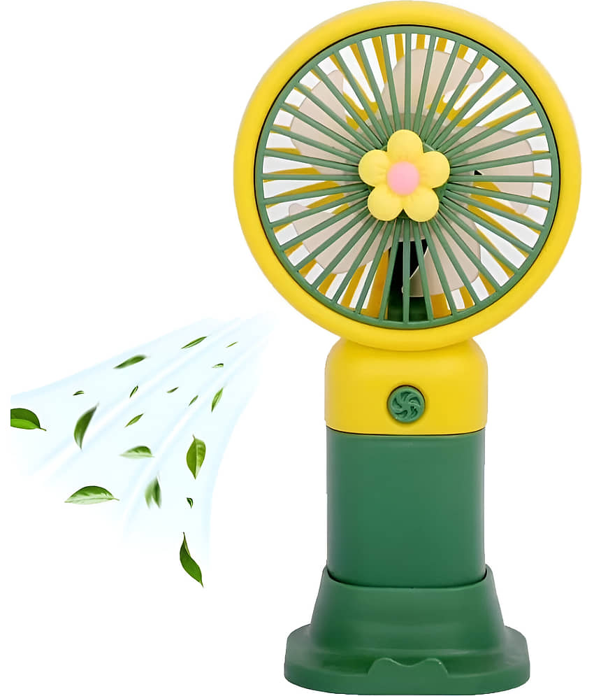 CHARKEE USB Fan Assorted Pack of Pack of 1 Rechargeable Mini Portable Hand Fan view 2