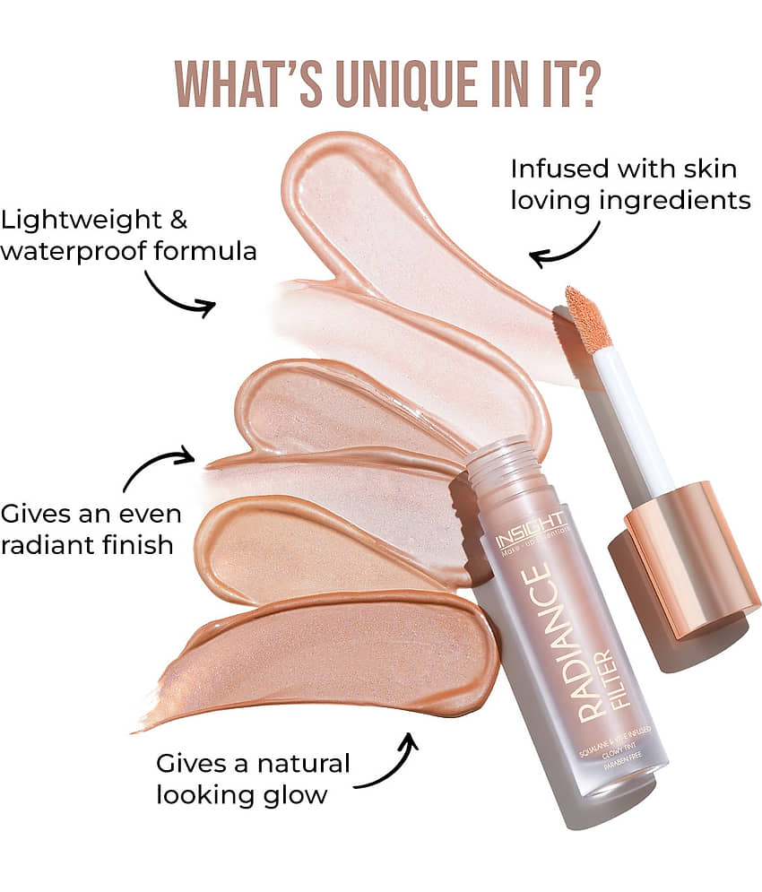 Insight Shimmer Liquid For All Skin Types Skin Medium Foundation Pack of 1 view 2