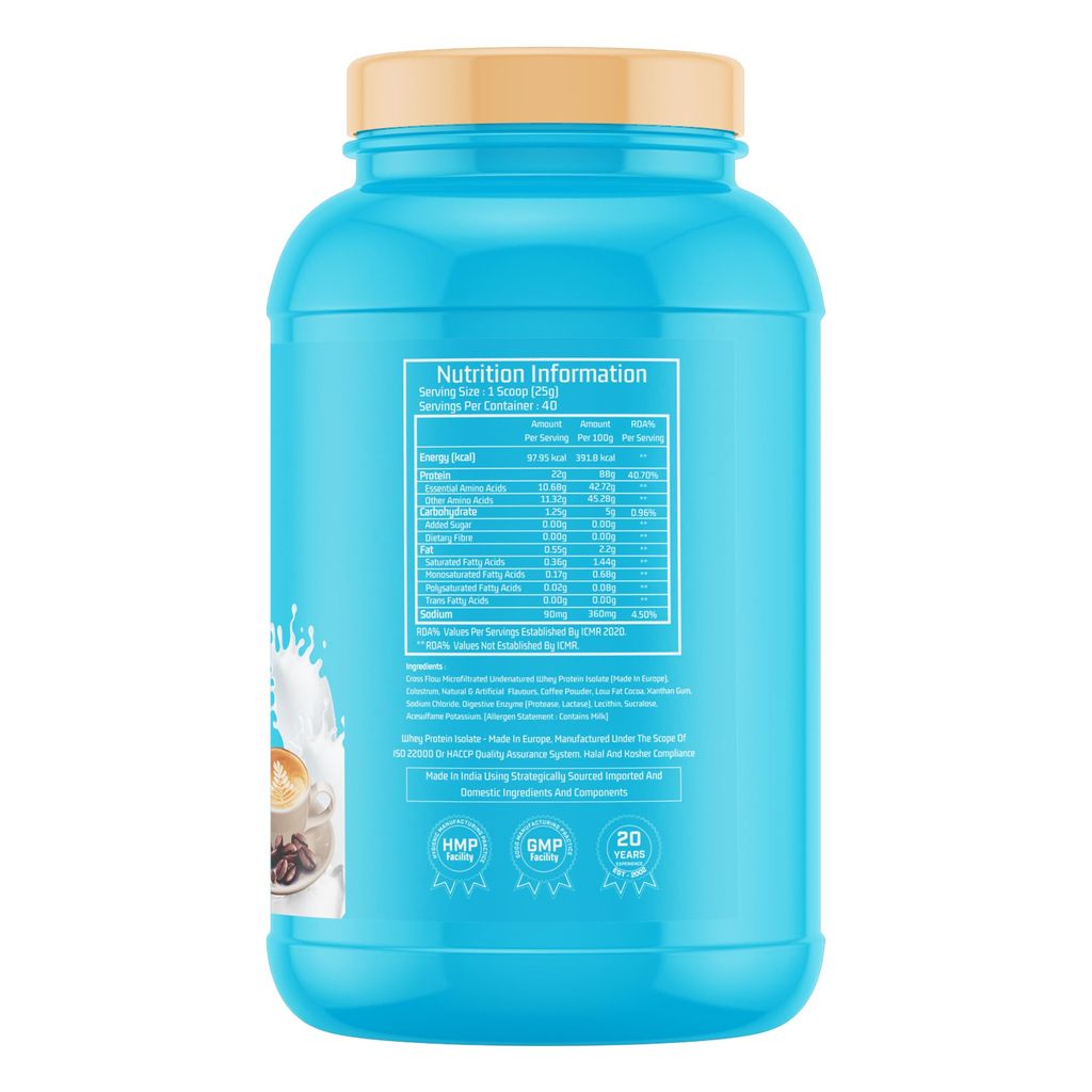 Myfitness iWhey H2O | 88% Protein Per Serving | 100% Whey Protein Isolate | Added Colostrum | Added Digestive Enzymes | Whey Protein Powder view 2
