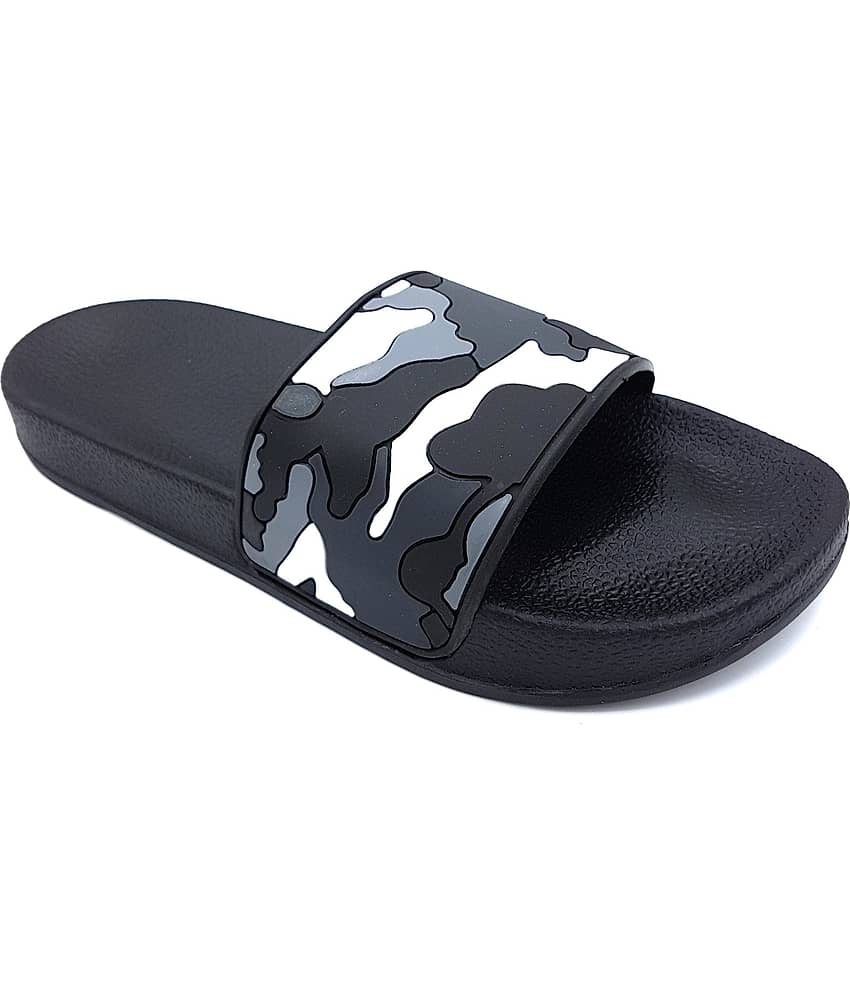 KAPANI Black Men's Slide Flip flop view 2