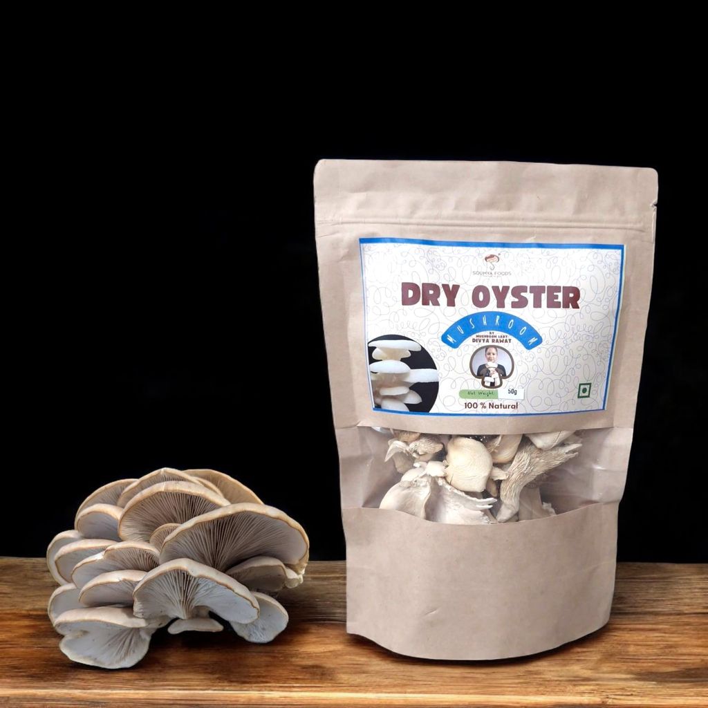 Dry Oyster Mushrooms, 50g Pack view 2