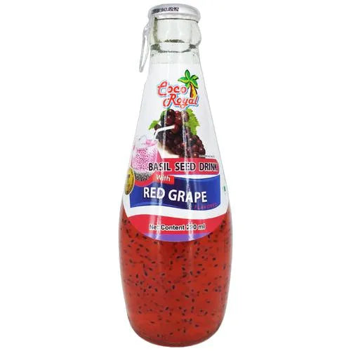 Coco Royal Basil Seed Drink With Redgrape Flavour 290Ml