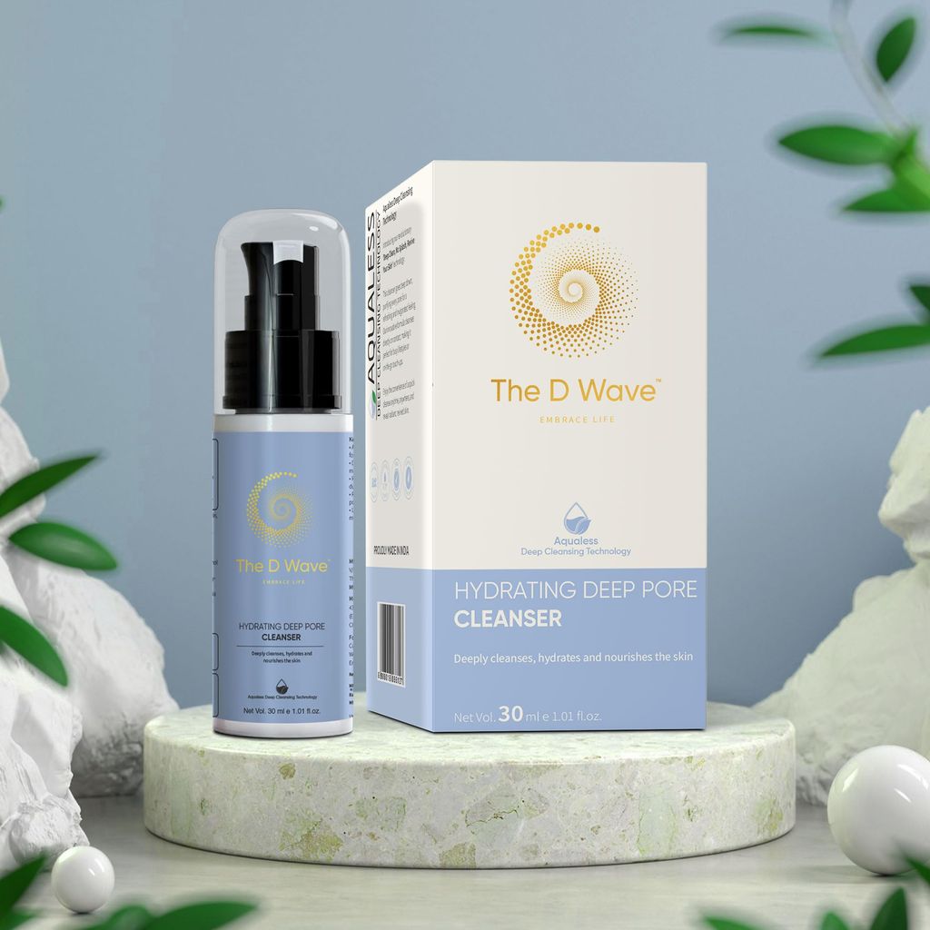 The D Wave Hydrating Deep Pore Cleanser - 30ML | Hydrating Face Cleanser | Minimizes Pores | Restoring natural complexion | Keeps the skin fresh & hydrated | Nourished and renewed skin view 2