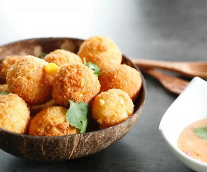 American corn cheese balls