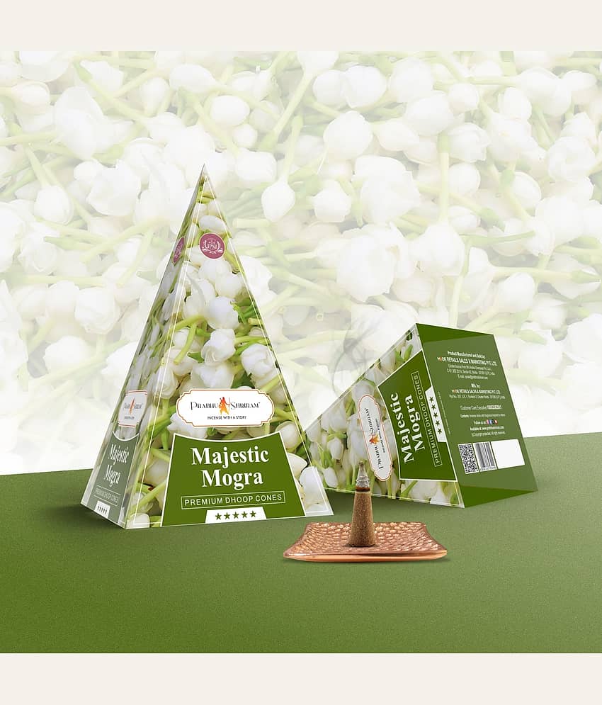 JPSR Dhoop,Incense Dhoop Cone Mogra 30 Pieces ( Pack of 1 )