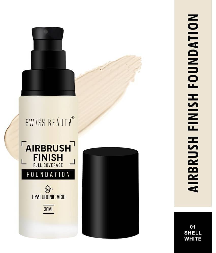 Swiss Beauty Airbrush Finish Full Coverage Foundation - (Warm Sun, 30ml) view 2