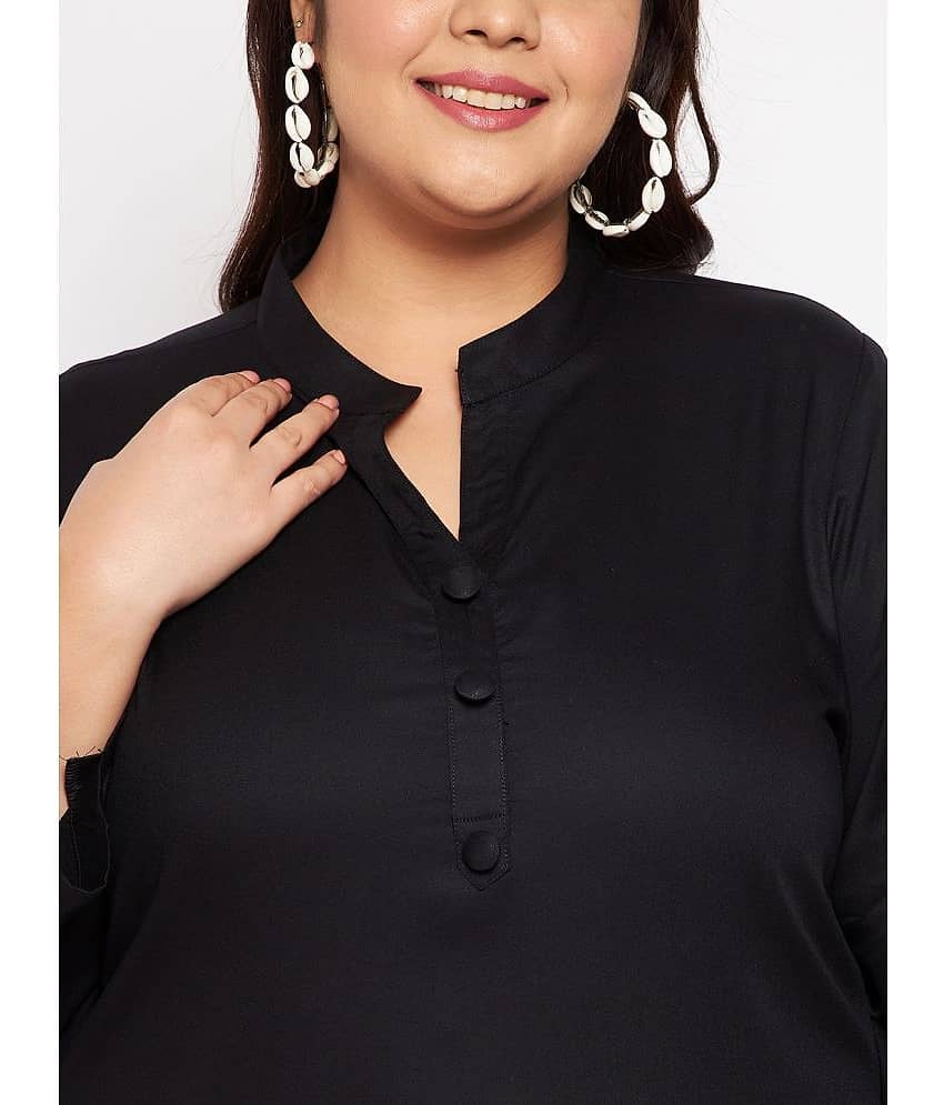 VINAAN Women's Rayon Regular Top ( Brown ) view 2