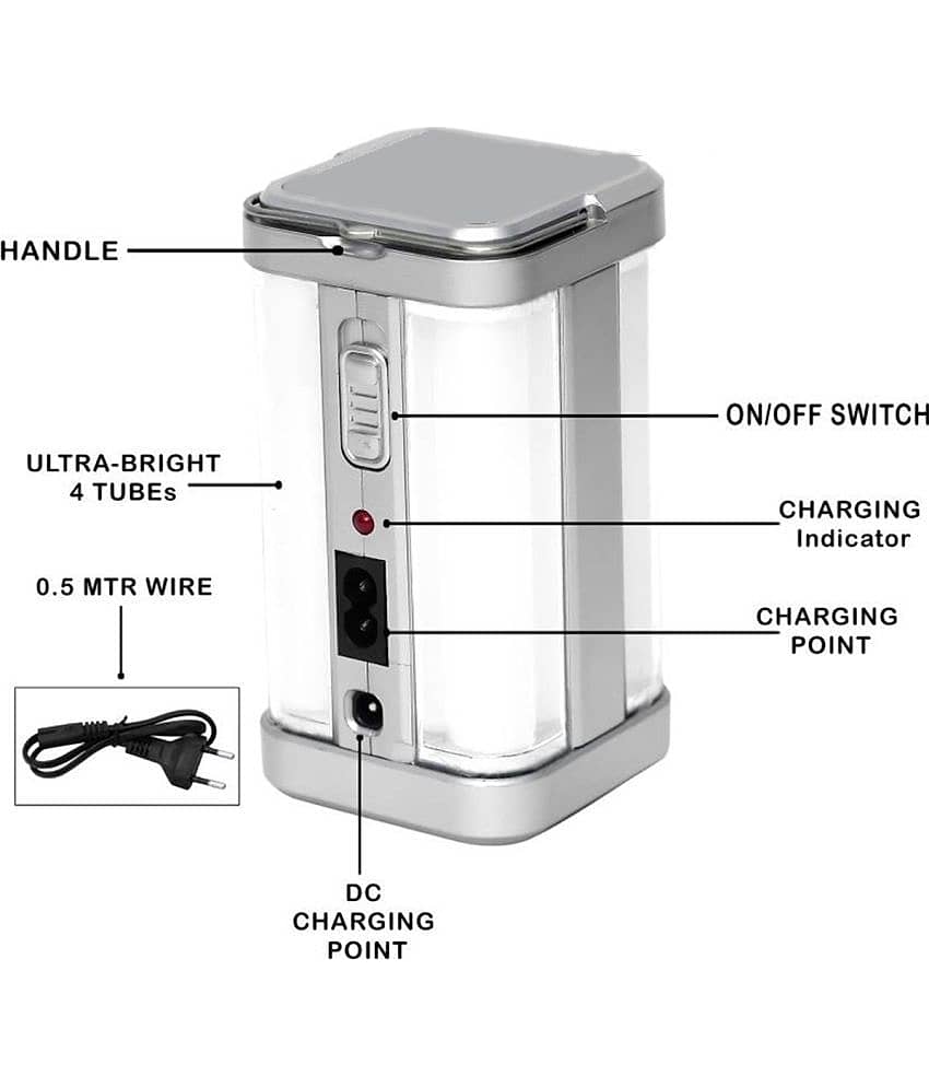 IDOLESHOP - 50W Multicolor Emergency Light ( Pack of 1 ) view 2