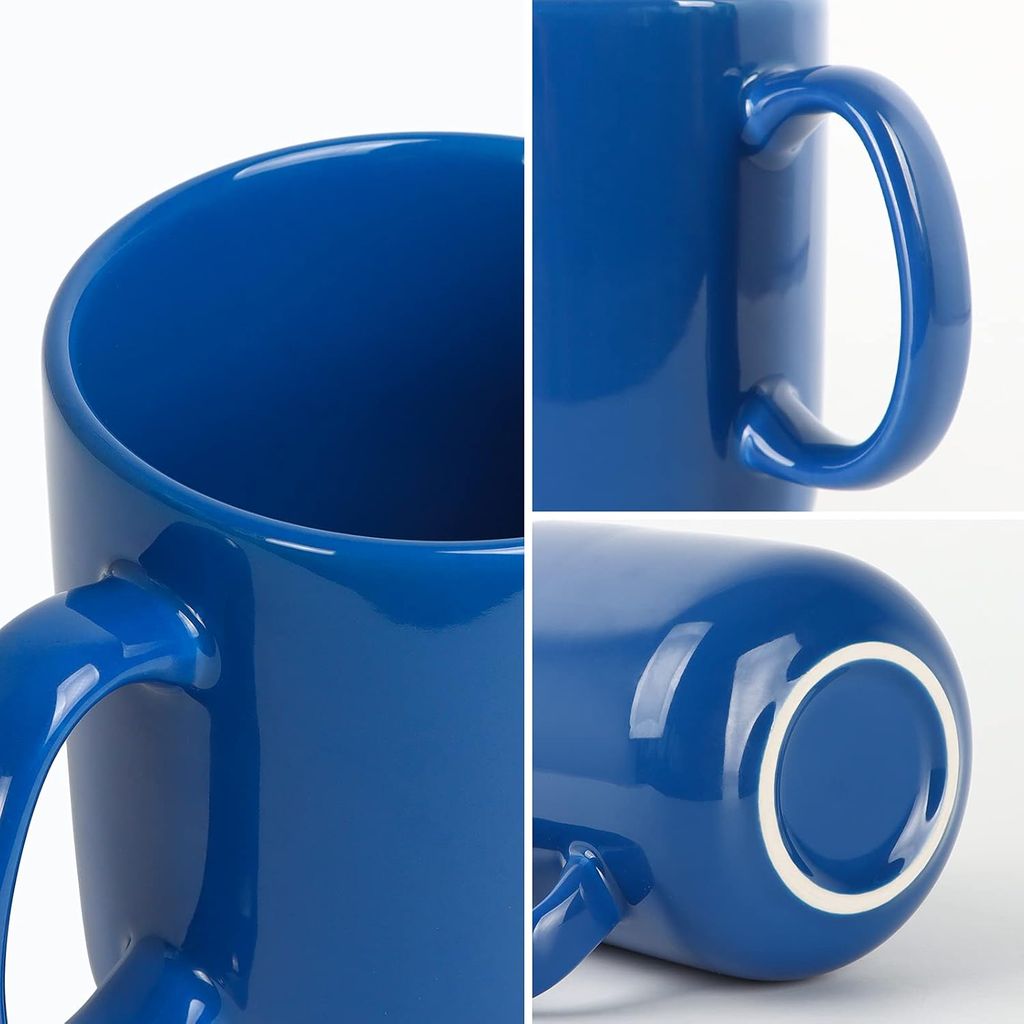 Blue Ceramic Mug with Handle