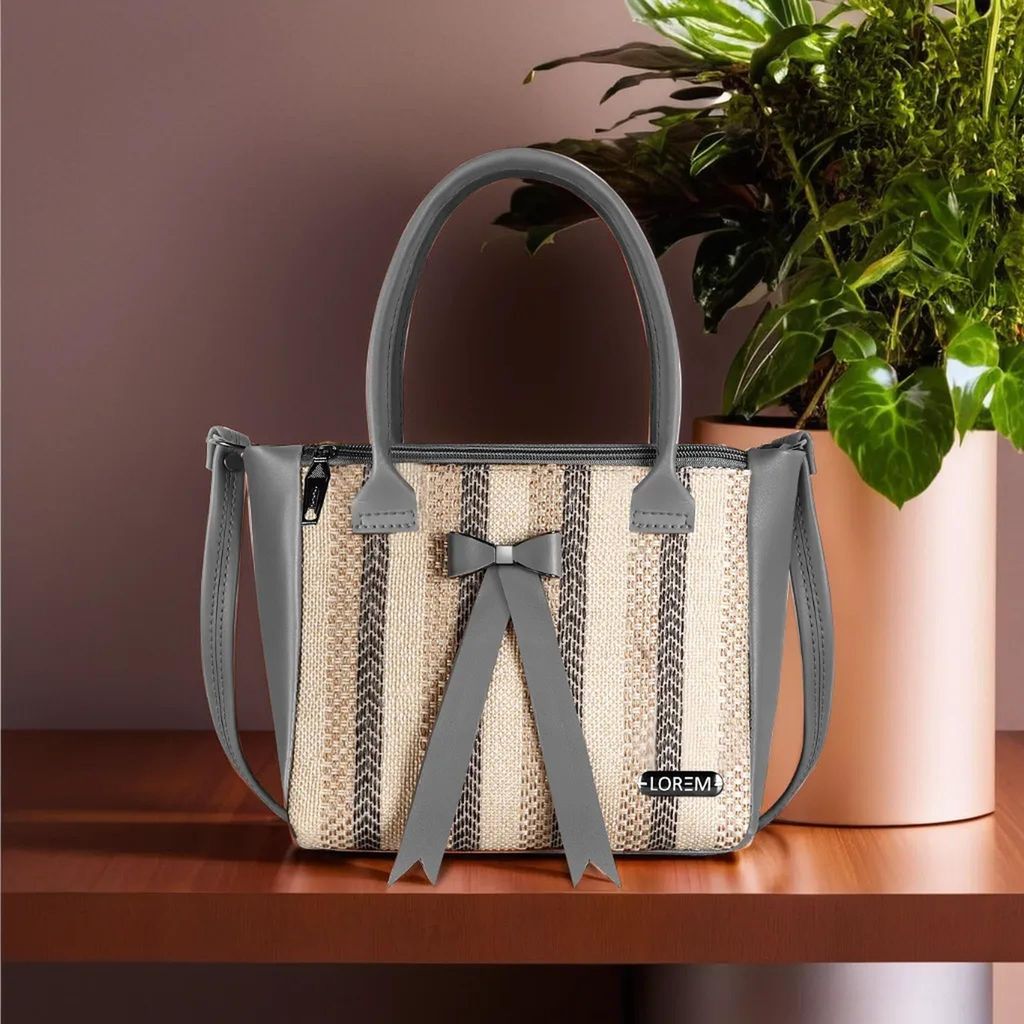 LOREM Stylish Premium Faux Leather Handbag for Women with Zip Compartments and Adjustable Shoulder Strap view 2