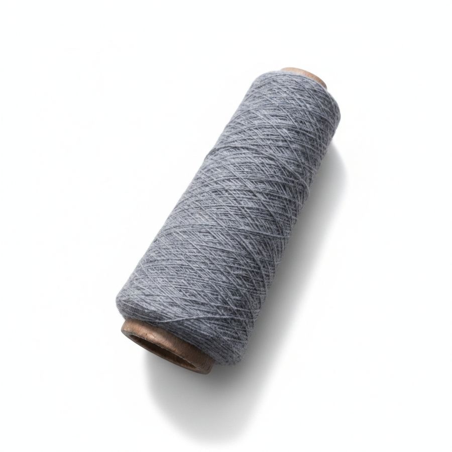 Grey Industrial Yarn Spool view 2