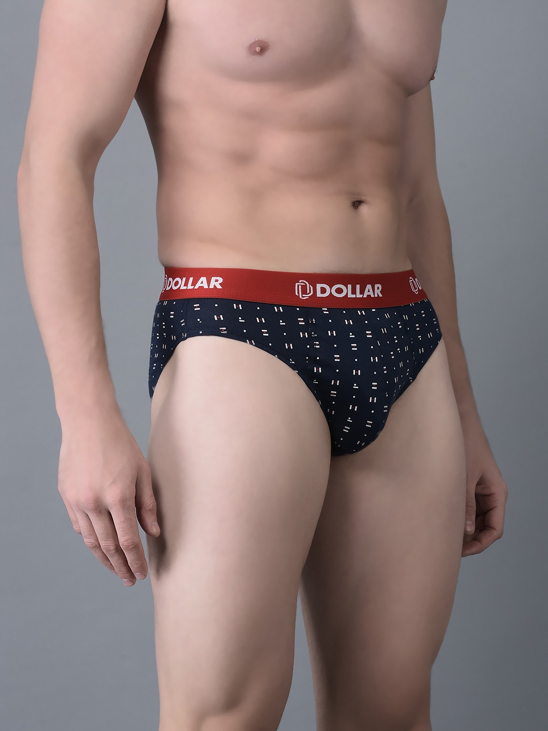 Men's Assorted Pack of 7 Combed Cotton Printed Brief view 2