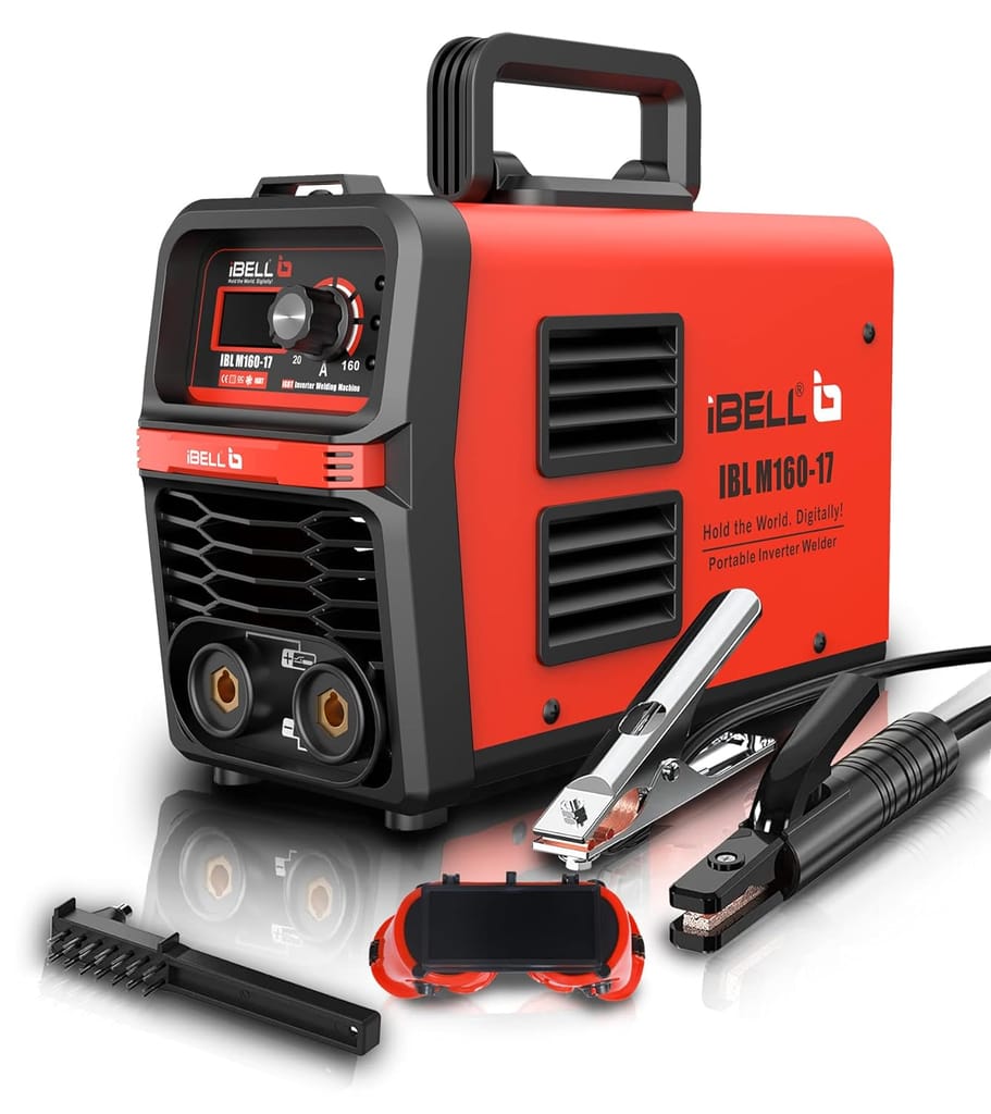 iBELL M160-17 Inverter ARC Compact Welding Machine (IGBT) 160A | Built-in Hot Start, Anti-Stick, Arc Force | Supports 1–3.2mm Electrodes | 1 Year Warranty | 220V