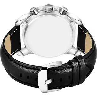 HRV Men's Round Dial Silver Strap Analog Watch view 2