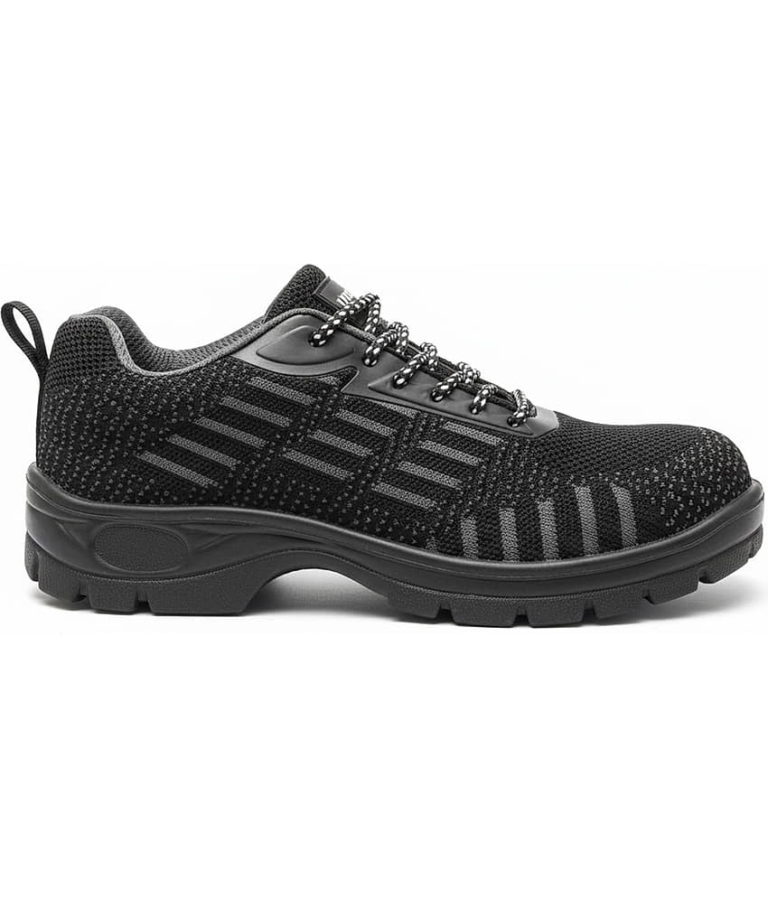 LXMI Extra Power Mesh Steel Toe Industrial Safety Shoes for Man Safety Shoes Black Men's Outdoor Shoes view 2