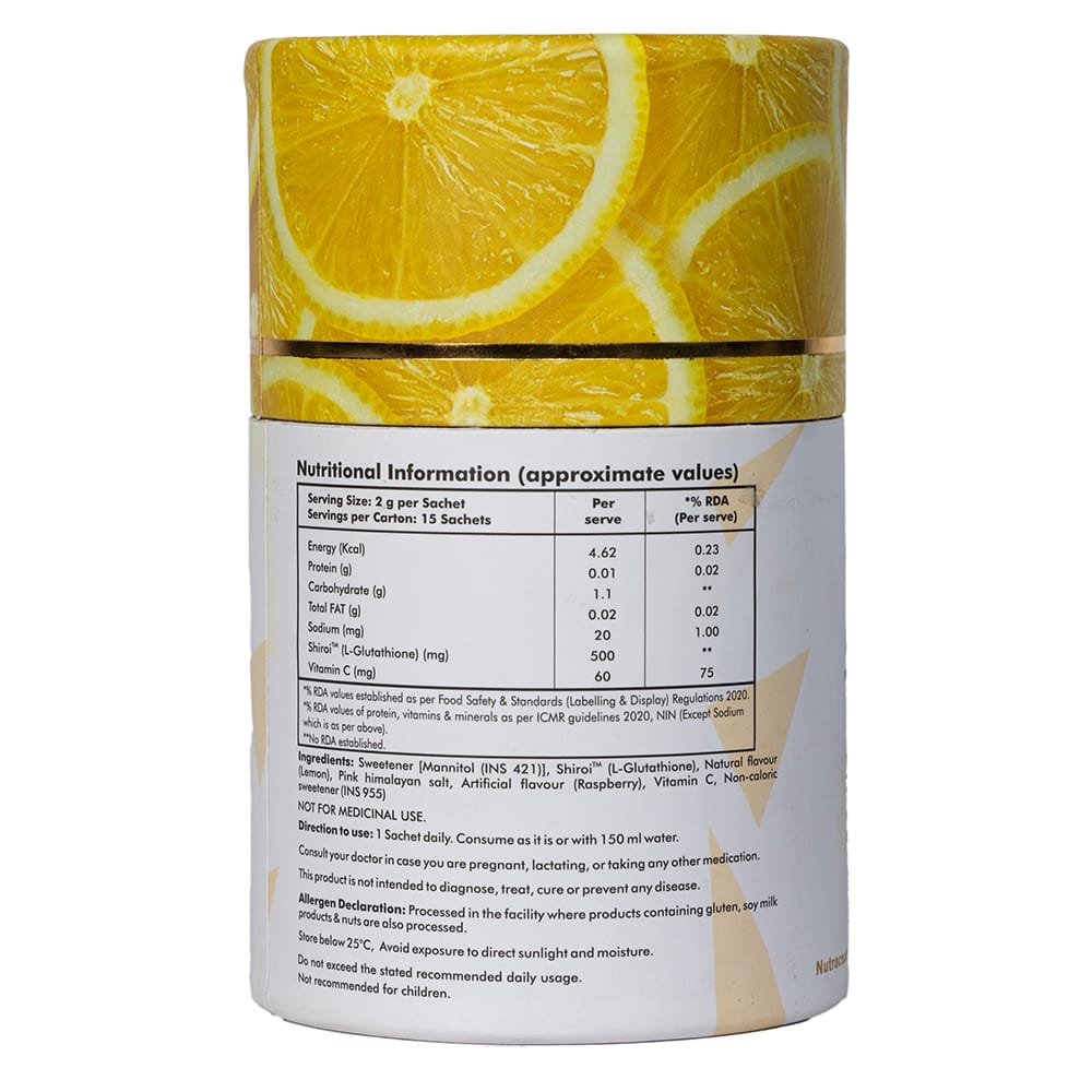 Anvika Gluta Glow Lemon Flavors Mouth Melting Supplement view 2