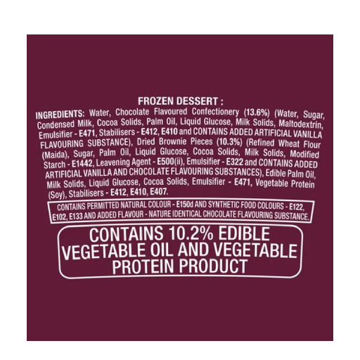Kwality walls Choco Brownie Fudge 700 Ml Tub view 2