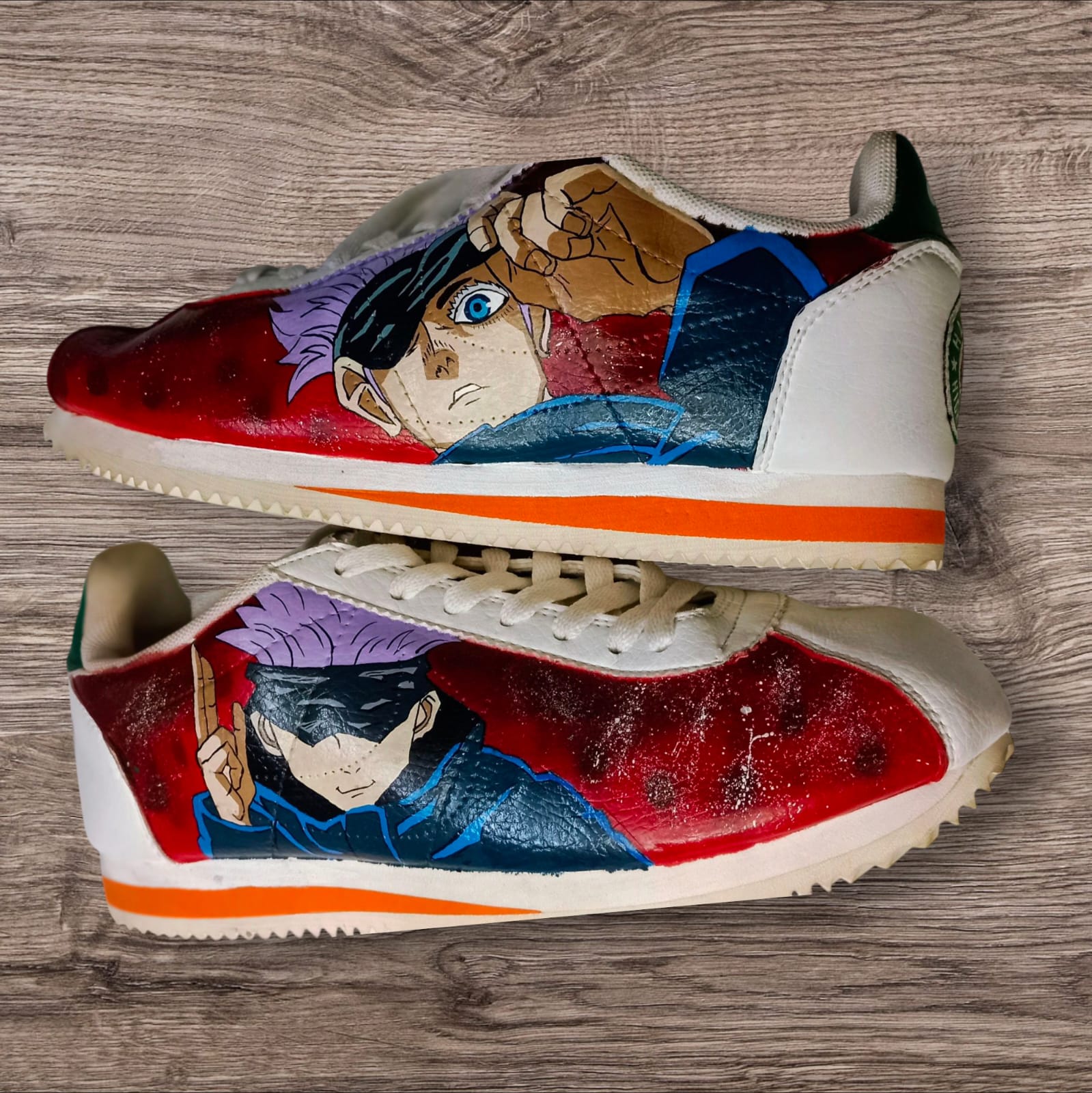Custom Hand-Painted Gojo Anime Shoes - Unique Sneakers for Fans view 2