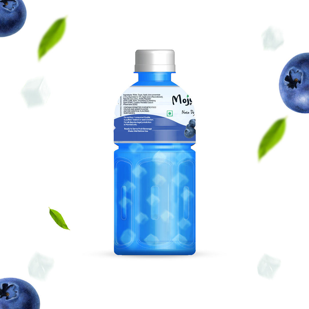 Mojo Mojo Blueberry Juice With Nata De Coco, 300 ml - Pack of 6 view 2