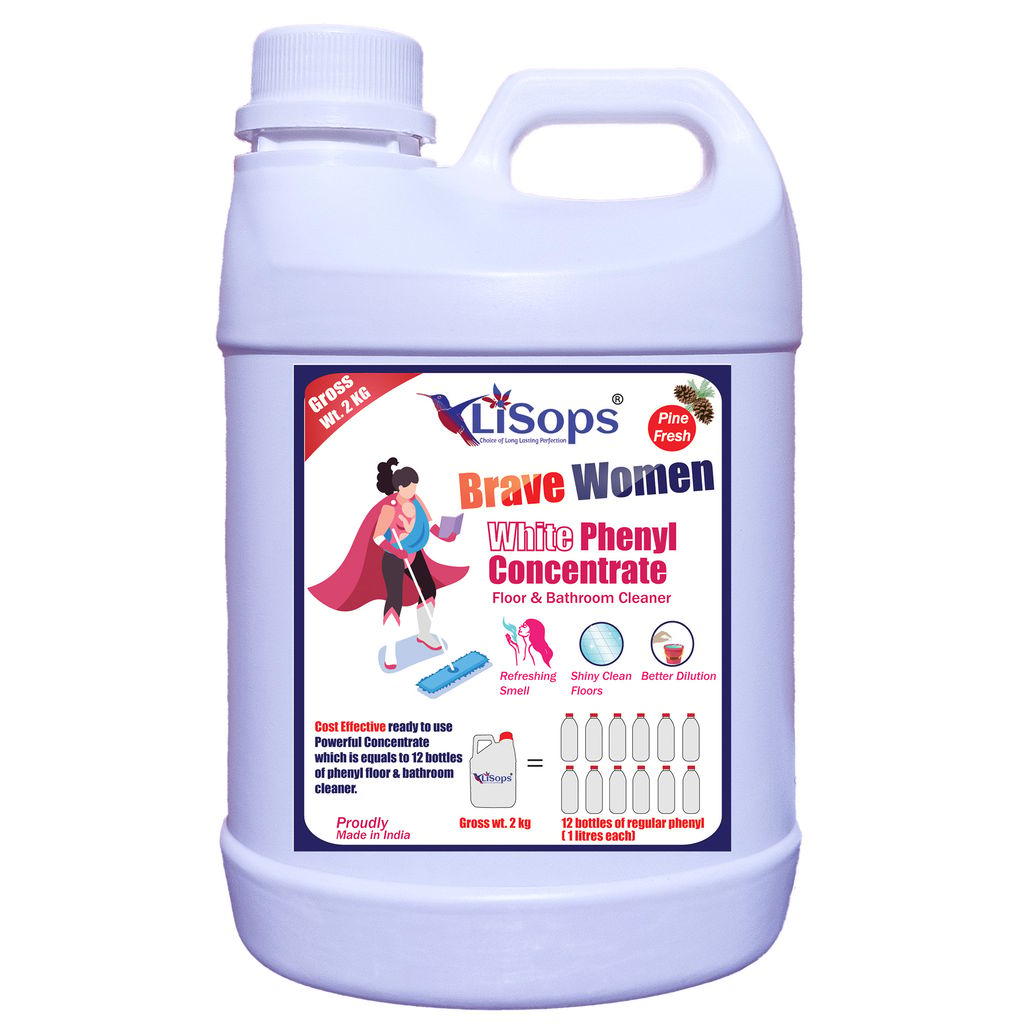 LiSops White Phenyl Concentrate For Floor and Bathroom (2 litre) view 2
