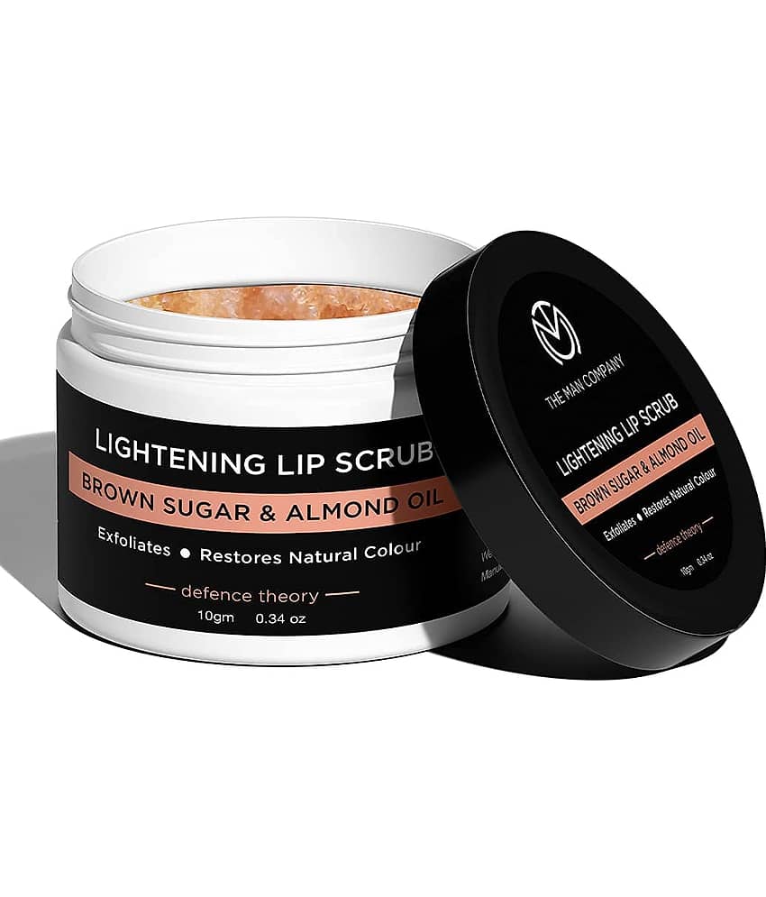 The Man Company Lightening Lip Scrub with Brown Sugar & Almond Oil | For Dry / Chapped Lip | Nourishes | Moisturizes view 2