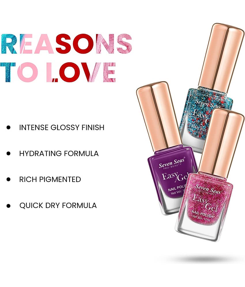 Seven Seas Easy Gel Nail Polish | Long Lasting | Glossy Finish | Chip Resistant Nail Polish - 204 view 2