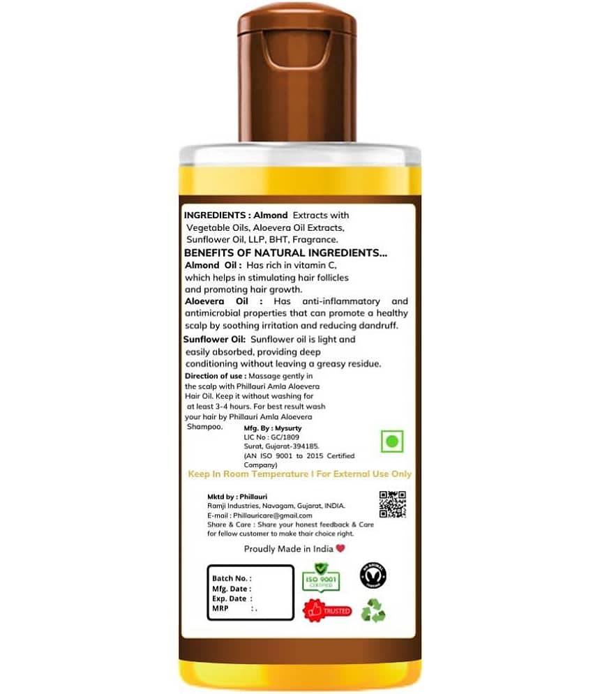 Phillauri Anti Dandruff Almond Oil 200 ml ( Pack of 2 ) view 2