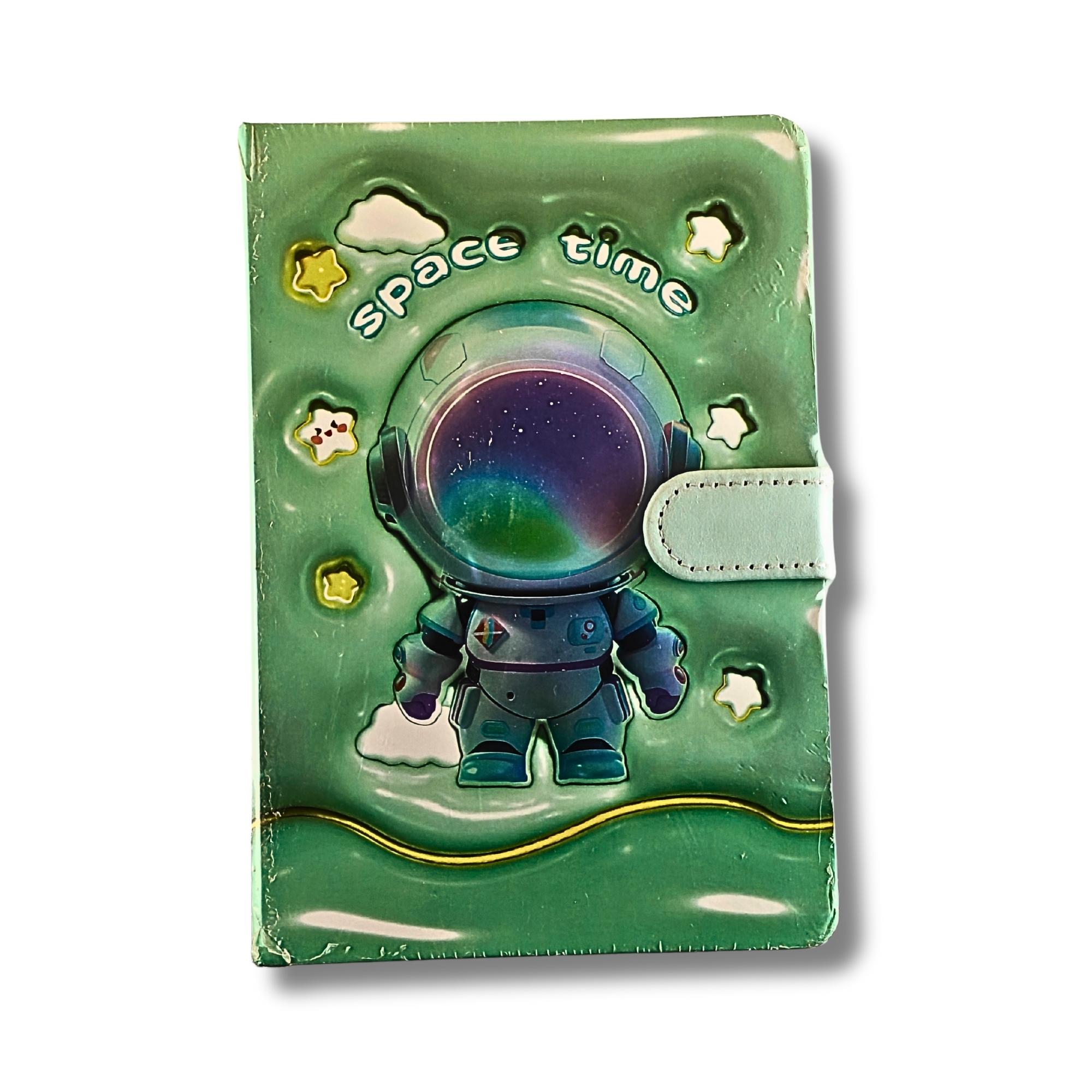 Space Time Green Stylish Diary 349