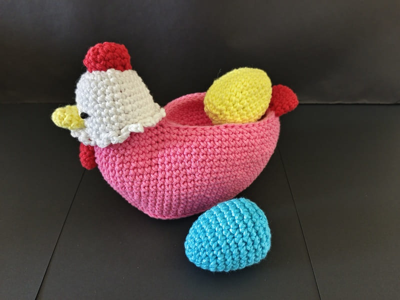 The Egg Laying Hen - Crochet Toy view 2