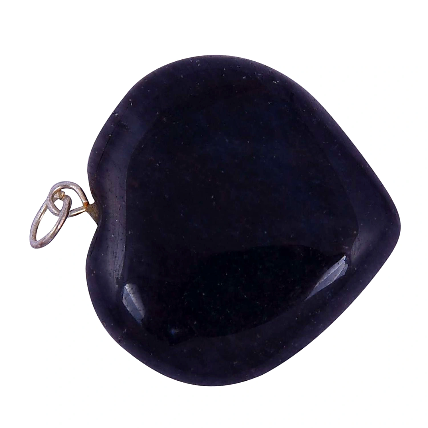 Black Turmoline Heart Pendant for Reiki Healing and Crystal Healing,Traditional Astrological Pendant for Women and Mens | Lucky Charm Positive Vibes Energy | Necklace,Gifts_033(KI_33) by Krishna Impex view 2