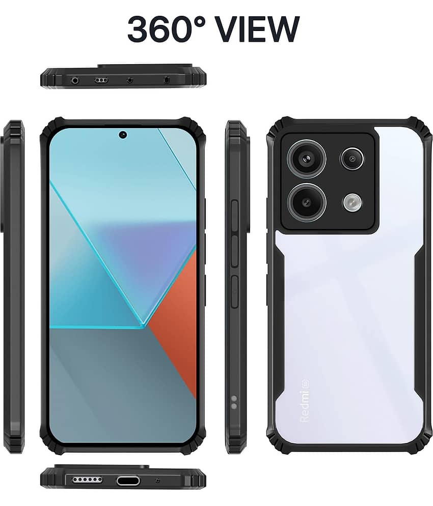 ZAMN Hybrid Covers Compatible For Polycarbonate Redmi Note 13 Pro 5G ( ) view 2
