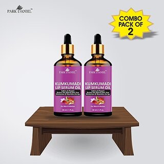 PARK DANIEL Premium Kumkumadi Lip Serum Oil For Shiny and Dry Lips- Ideal for Men and Women Combo Pack Of 2 bottle of 30 ml(60 ml) Natural (Pack of: 2, 60 g) view 2