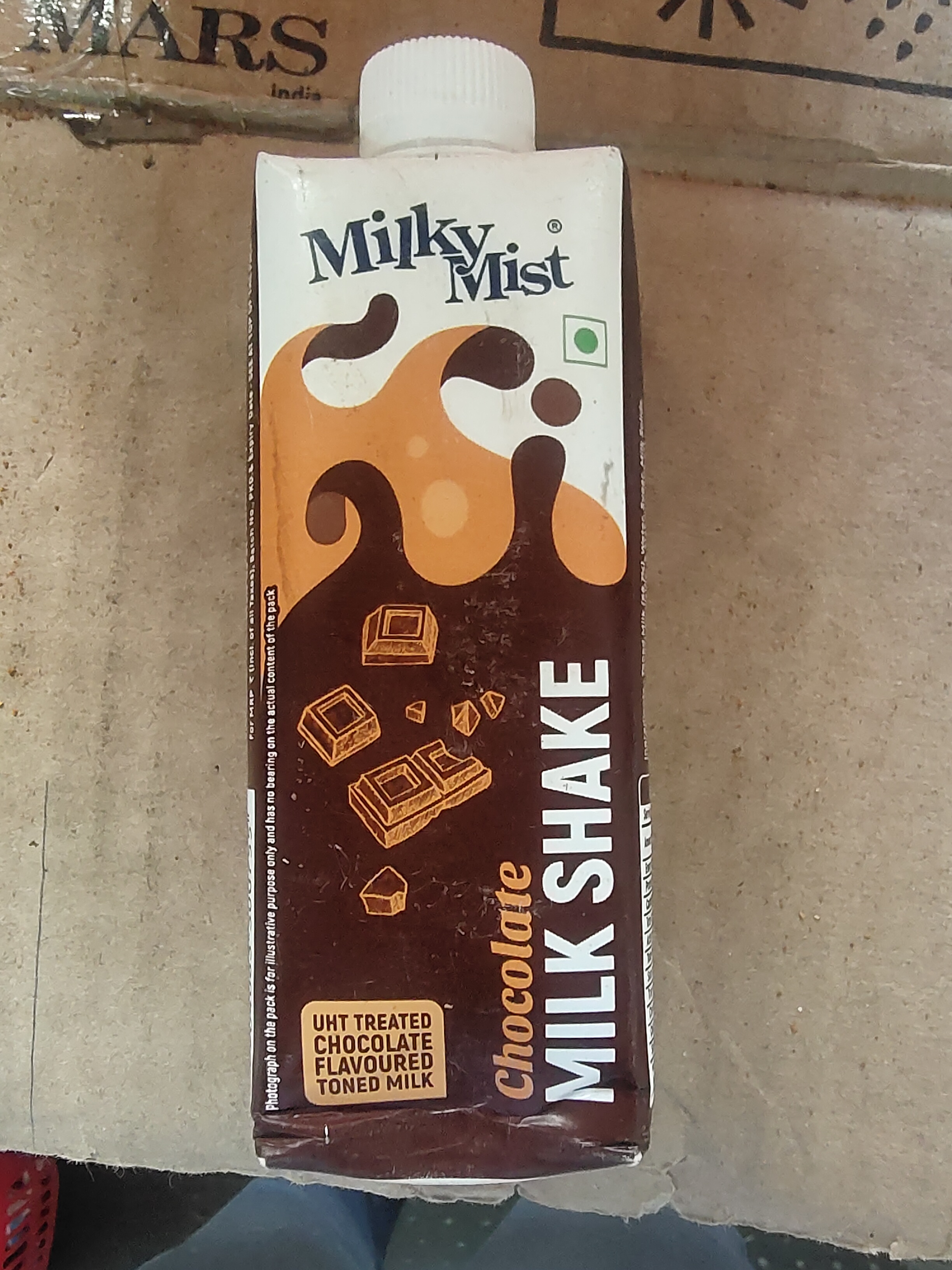 Milky mist chocolate milkshake