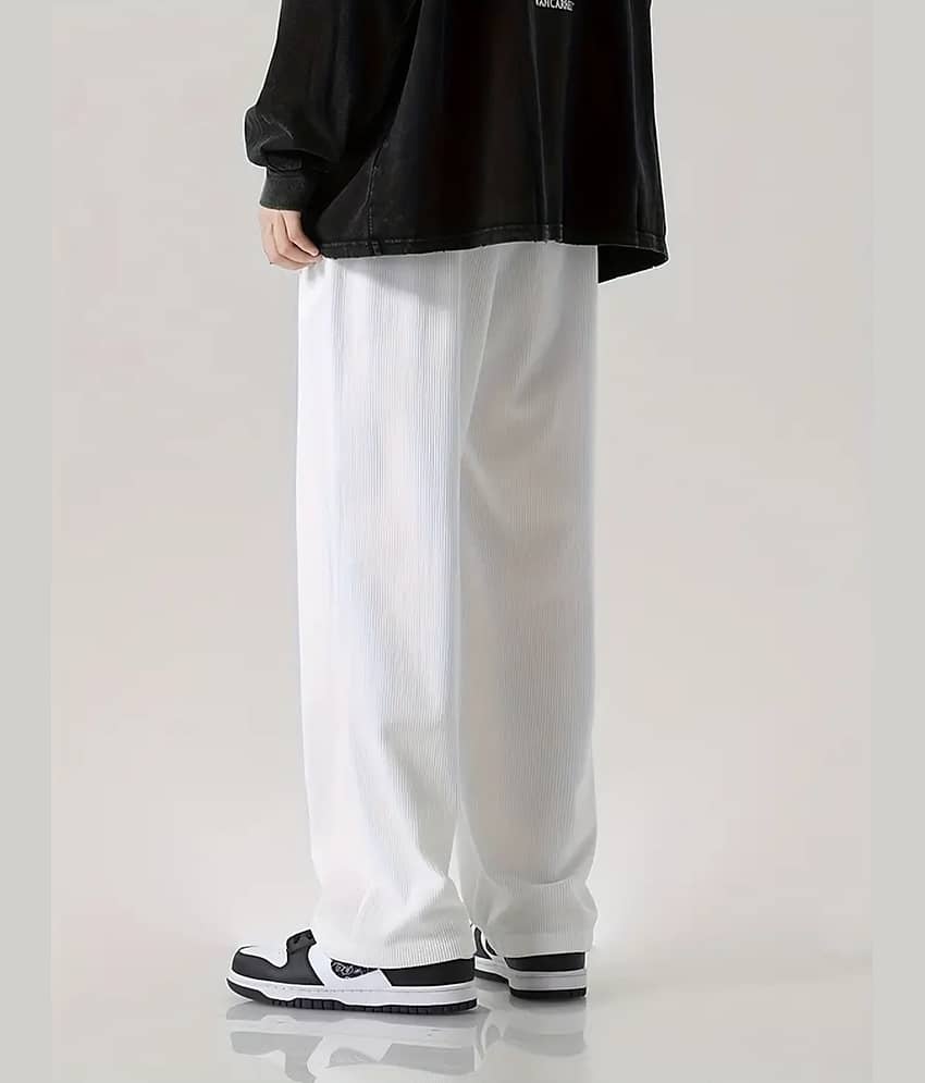 Deslizar White Polyester Blend Men's Trackpants ( Pack of 1 ) view 2
