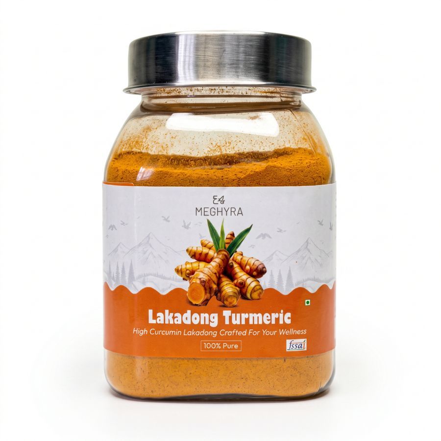 MEGHYRA LAKADONG TURMERIC - 100 gm - One plastic jar