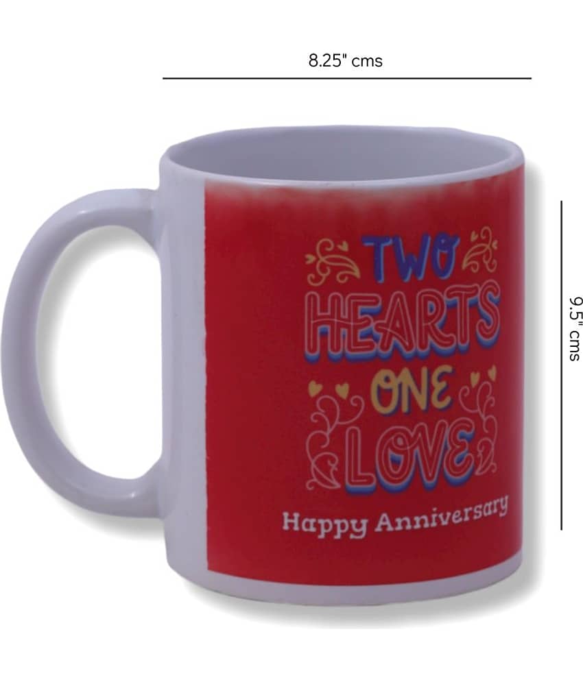 Ros - Red Ceramic Gifting Mug view 2