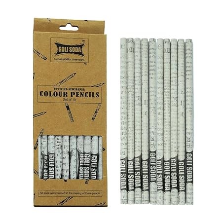 Goli Soda Newspaper Colour Pencils ( 10 Colours ) view 2