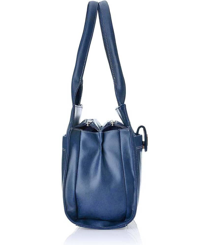 Fostelo Blue Faux Leather Shoulder Bag view 2